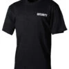 T-Shirt Security Schwarz -Outdoor Ausrüstungsgeschäft 00855A security t shirt