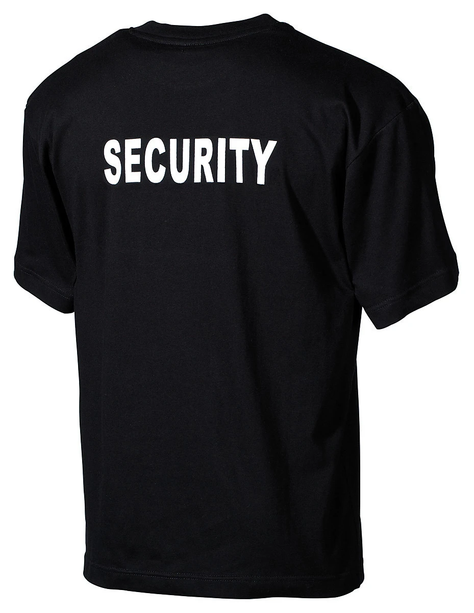 T-Shirt Security Schwarz 4 T-Shirt Security Schwarz – Bild 2