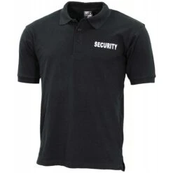 Poloshirt Security Schwarz