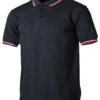 British Poloshirt Schwarz-weiß-rot -Outdoor Ausrüstungsgeschäft 00873A british polo shirt schwarz weiss rot