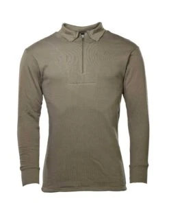 Original Bundeswehr Trikothemd Plüsch Oliv