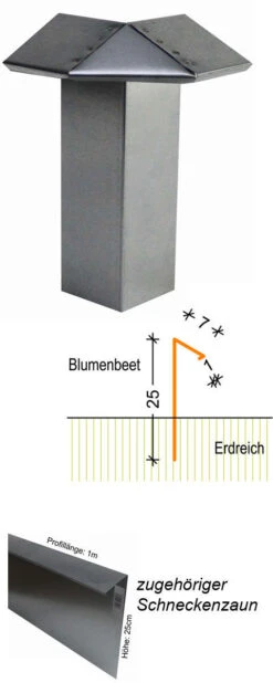 Außenecke Für Profi Schneckenzaun