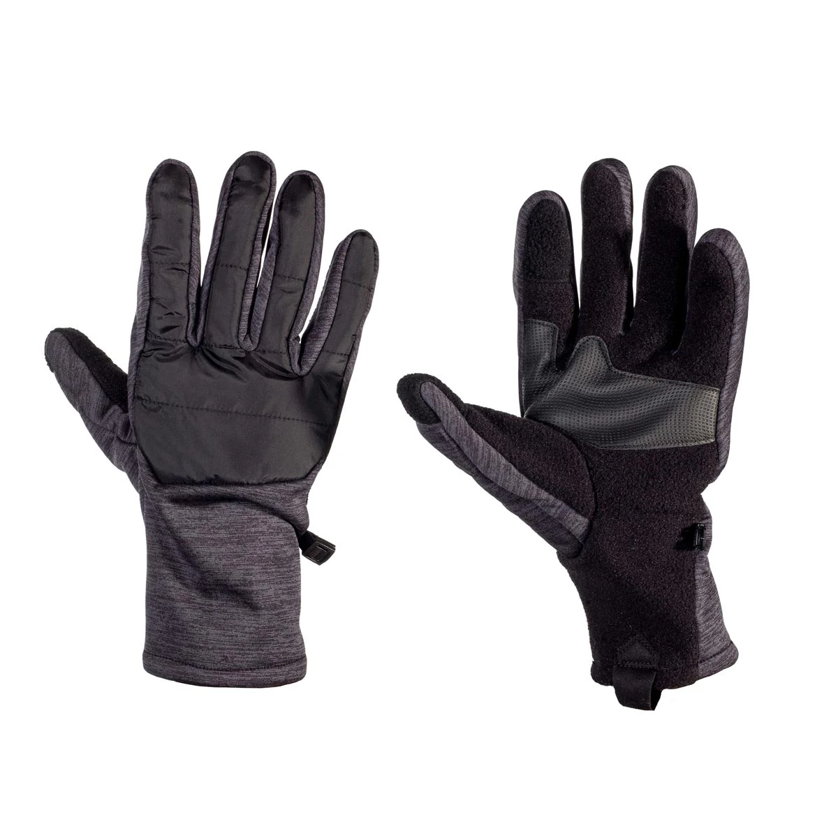 Fleece Handschuhe TF Hybrid Schwarz-grau 4 Fleece Handschuhe TF Hybrid Schwarz-grau – Bild 2