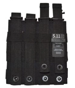 5.11 Doppelmagazintasche Schwarz -Outdoor Ausrüstungsgeschäft 080723 rueckseite 511 doppel magazintasche
