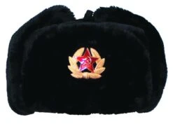 Russische Fellmütze Mit Anstecker