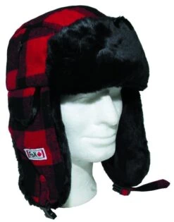 Canadian Holzfällermütze Rot/schwarz
