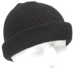 Rollmütze Grob Gestrickt -Outdoor Ausrüstungsgeschäft 10913a Rollm utze Acryl schwarz