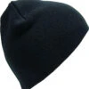 Beanie Strickmütze Schwarz -Outdoor Ausrüstungsgeschäft 10925A beanie fein kurz
