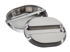 US Army Feldgeschirr Edelstahl 2-teilig -Outdoor Ausrüstungsgeschäft 110678 1 us army feldgeschirr edelstahl 2 teilig