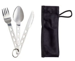 Edelstahl Essbesteck Light 3-teilig -Outdoor Ausrüstungsgeschäft 110721 edelstahl essbesteck light 3 teilig