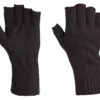 Strick-Handschuhe Ohne Finger Schwarz -Outdoor Ausrüstungsgeschäft 15453A Strick Handschuhe ohne Finger schwarz
