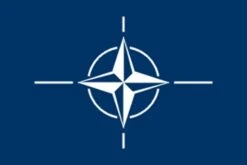 Flagge Nato, 100% Reißfestes Polyester, 150x90cm