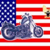 Flagge U.S.A. Mit Bike -Outdoor Ausrüstungsgeschäft 170434 Flagge 90x150 USA mit Bike