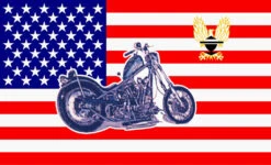 Flagge U.S.A. Mit Bike