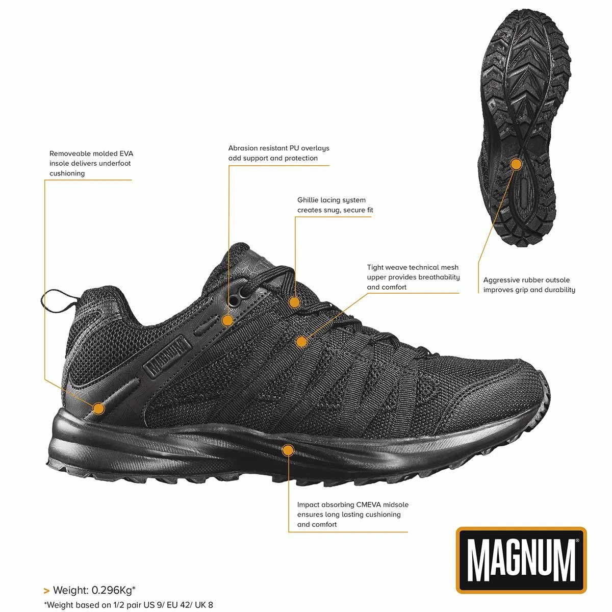 Magnum Sport- Und Einsatzschuhe Storm Trail Lite Schwarz 4 Magnum Sport- Und Einsatzschuhe Storm Trail Lite Schwarz – Bild 2