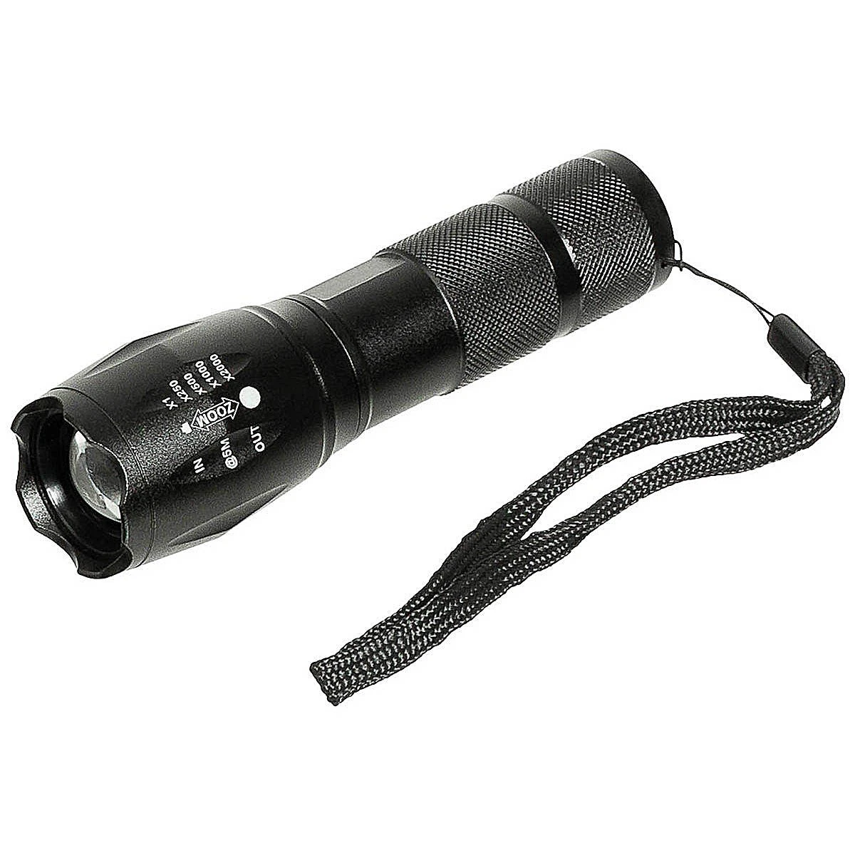 LED Taschenlampe Deluxa Military Torch - Stroboskop-Funktion 3 LED Taschenlampe Deluxa Military Torch - Stroboskop-Funktion