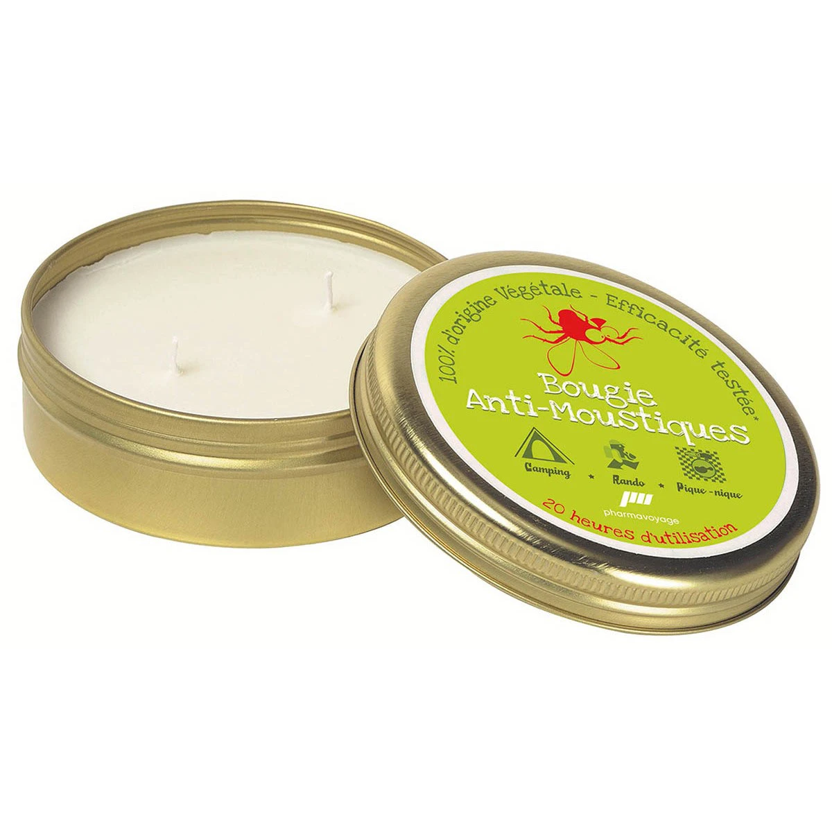 Anti Mücken Kerze - 100% Pflanzlich 3 Anti Mücken Kerze - 100% Pflanzlich