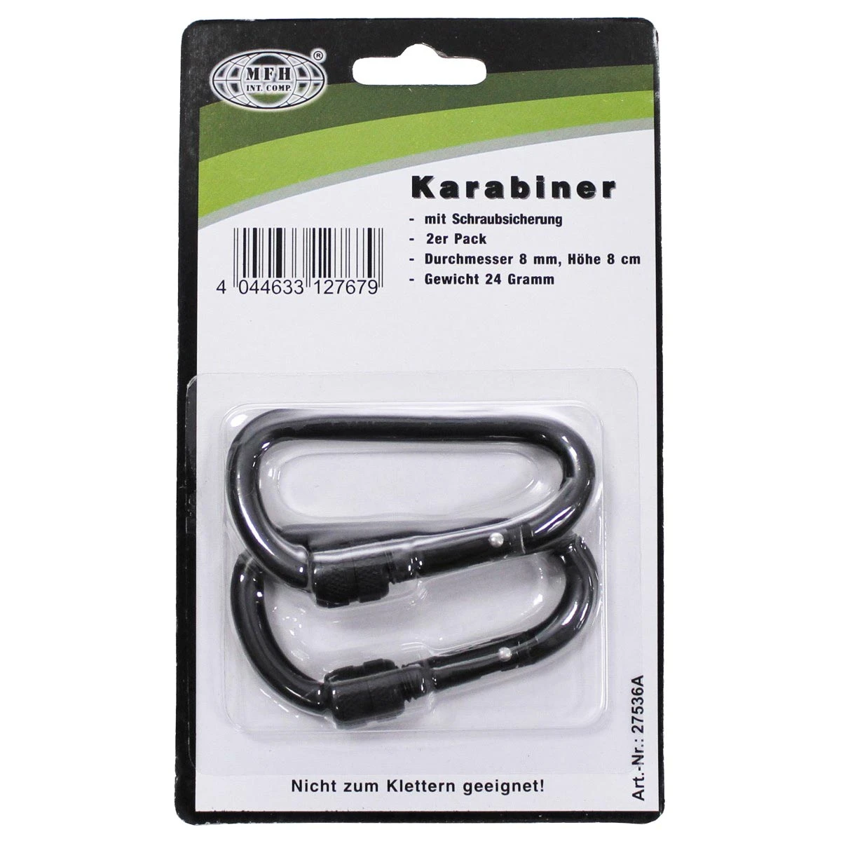 2 St. Karabiner D-Schraub 8mm X 8cm 4 2 St. Karabiner D-Schraub 8mm X 8cm – Bild 2