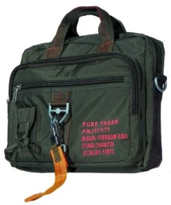 Pure Trash Pilotentasche Nylon Oliv