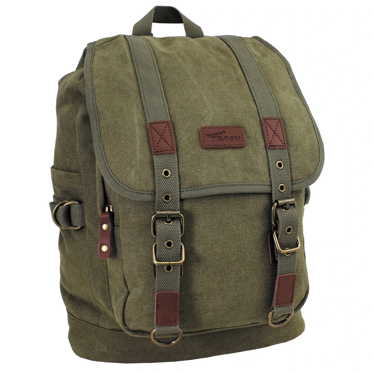 Rucksack Canvas Toni Mit Leder-Details 3 Rucksack Canvas Toni Mit Leder-Details