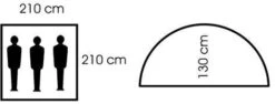 Kuppelzelt Monodome Trooper 3 Personen -Outdoor Ausrüstungsgeschäft 32103sk