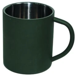 Edelstahl Tasse Doppelwandig 350 Ml Oliv