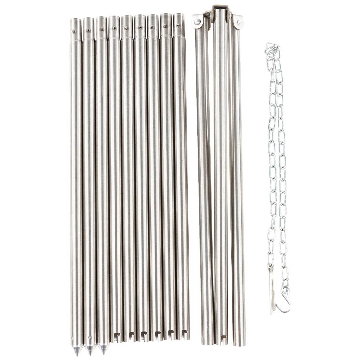 Edelstahl Dreibein Für Gulaschkessel Und Pfanne Höhe 1,9m 4 Edelstahl Dreibein Für Gulaschkessel Und Pfanne Höhe 1,9m – Bild 2