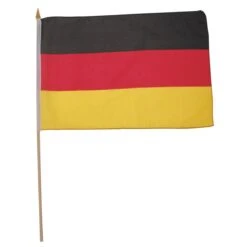 Flagge Deutschland 30x45 Am Holzstiel