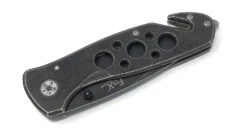 Fox Taschenmesser Mit Gurtschneider Schwarz -Outdoor Ausrüstungsgeschäft 45821 1 fox taschenmesser stonewashed mit gurtschneider