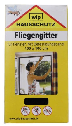 WIP Fliegengitter Schwarz/weiß 100x100cm